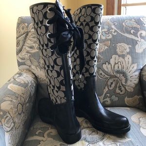 Coach Rainboots *great condition*